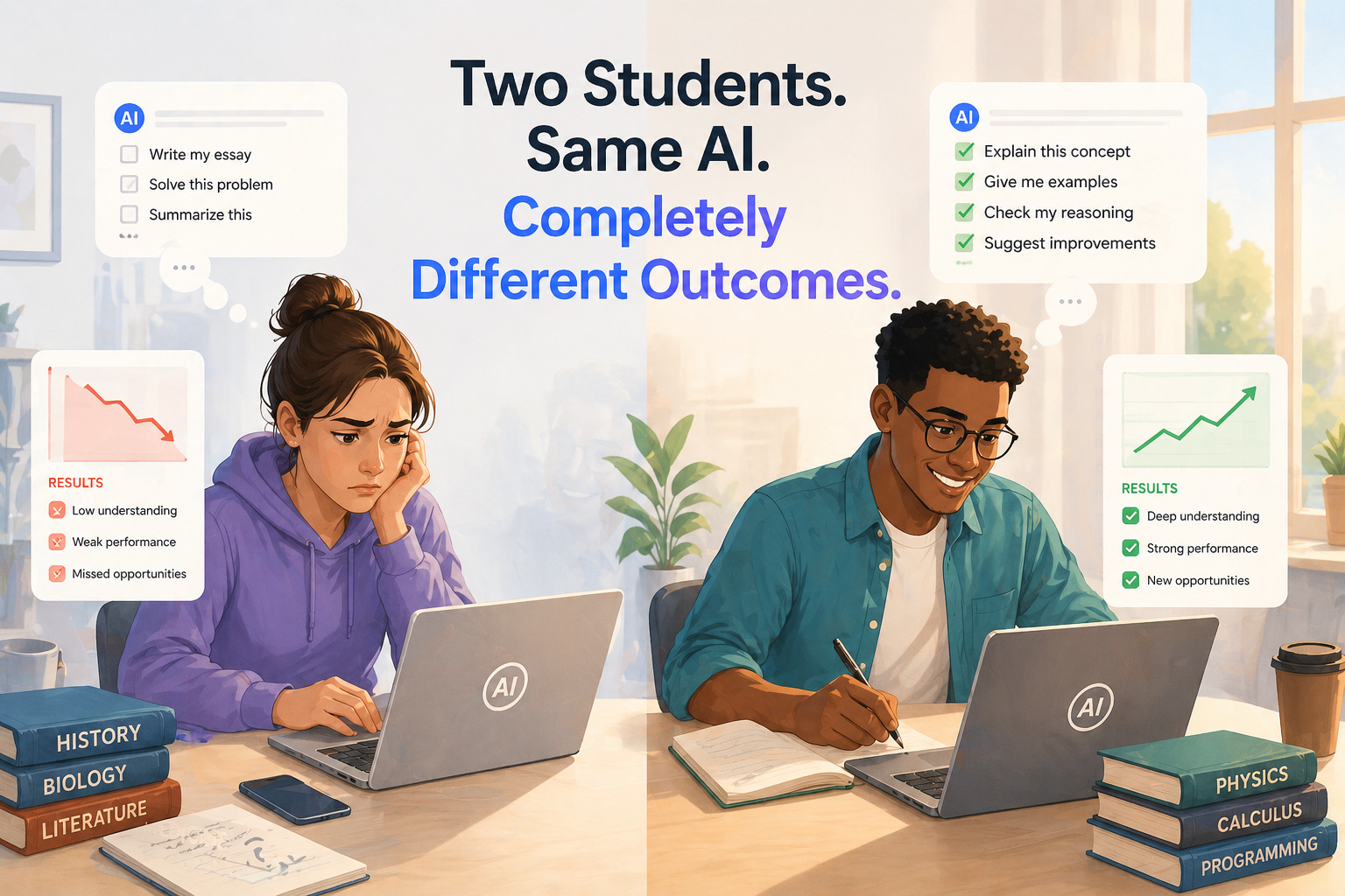 Two Students. Same AI. Completely Different Outcomes.